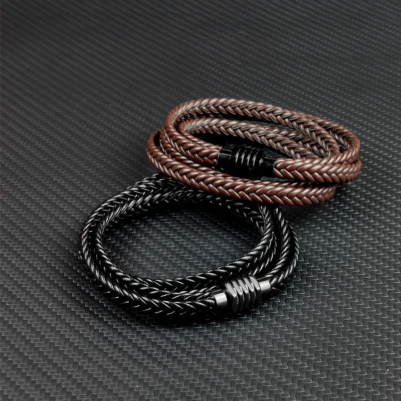 Leather Braided Bracelets