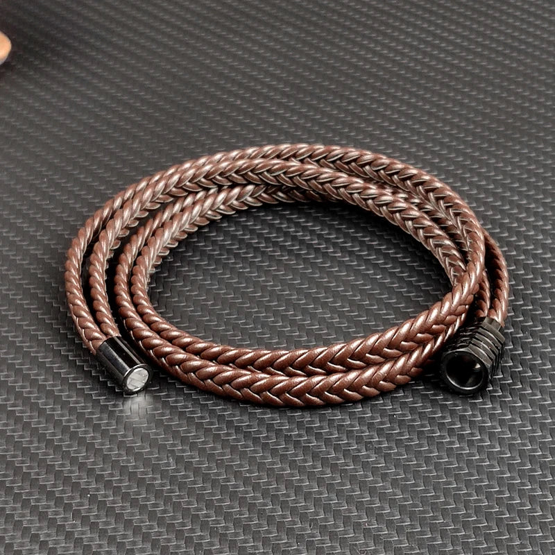 Leather Braided Bracelets