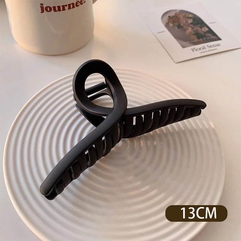 Large Black Hair Clip