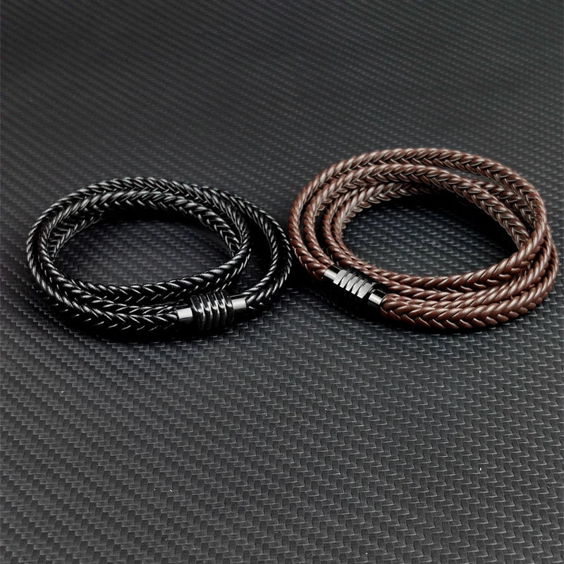 Leather Braided Bracelets